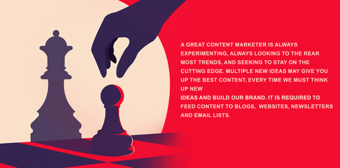 Creative content and brand building visual