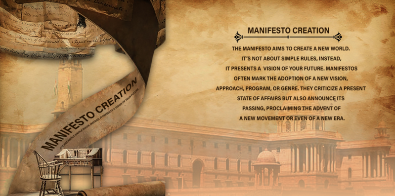 Manifesto creation visual